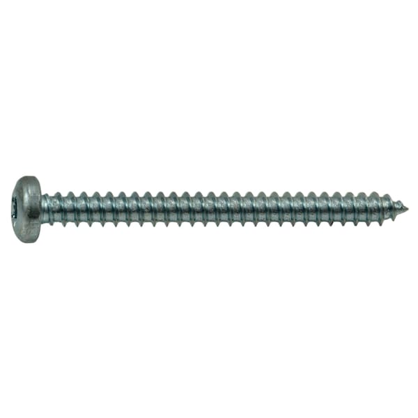 Midwest Fastener Sheet Metal Screw, #6 x 1-1/2 in, Zinc Plated Steel Pan Head Torx Drive, 25 PK 37059 - main